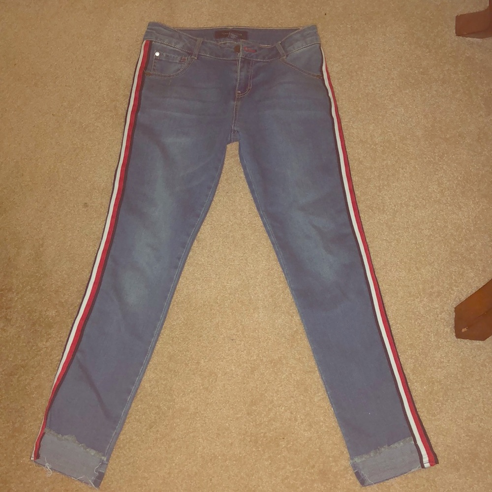 Girls Tommy Hilfiger Striped Jeans